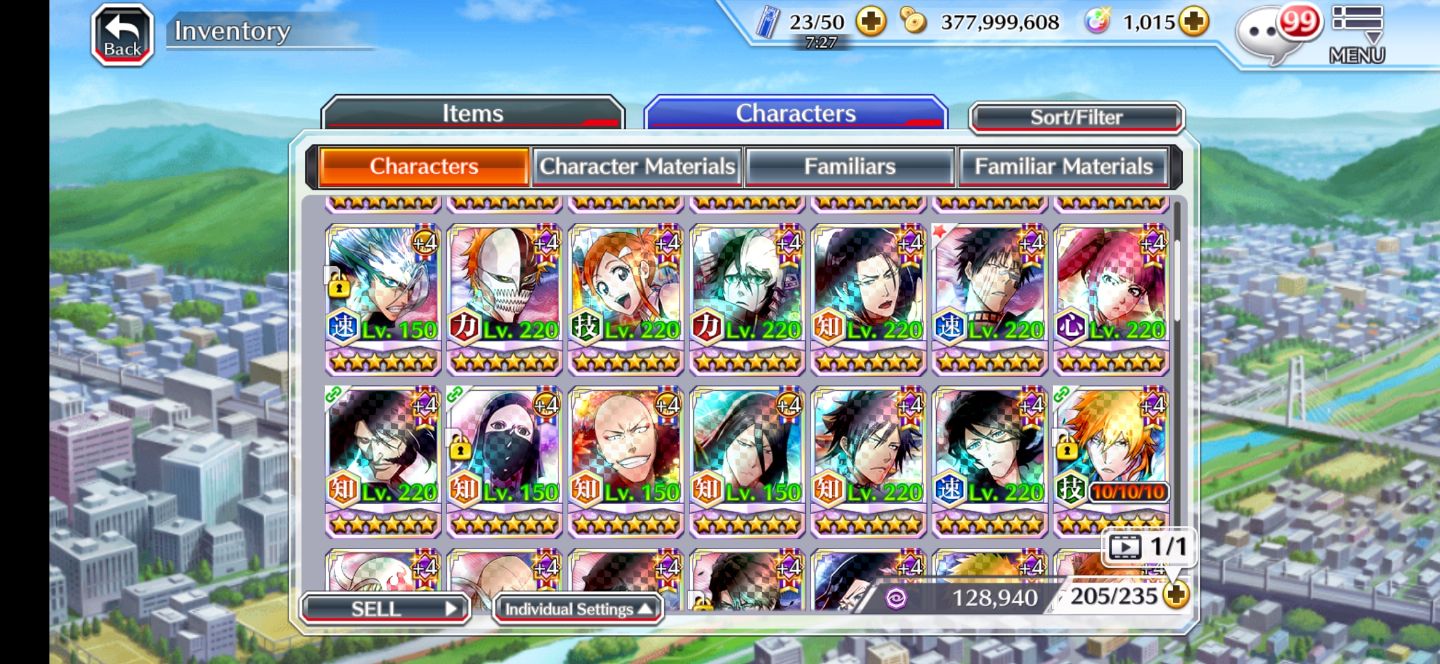 Conta Bleach Brave Souls nanao Ise