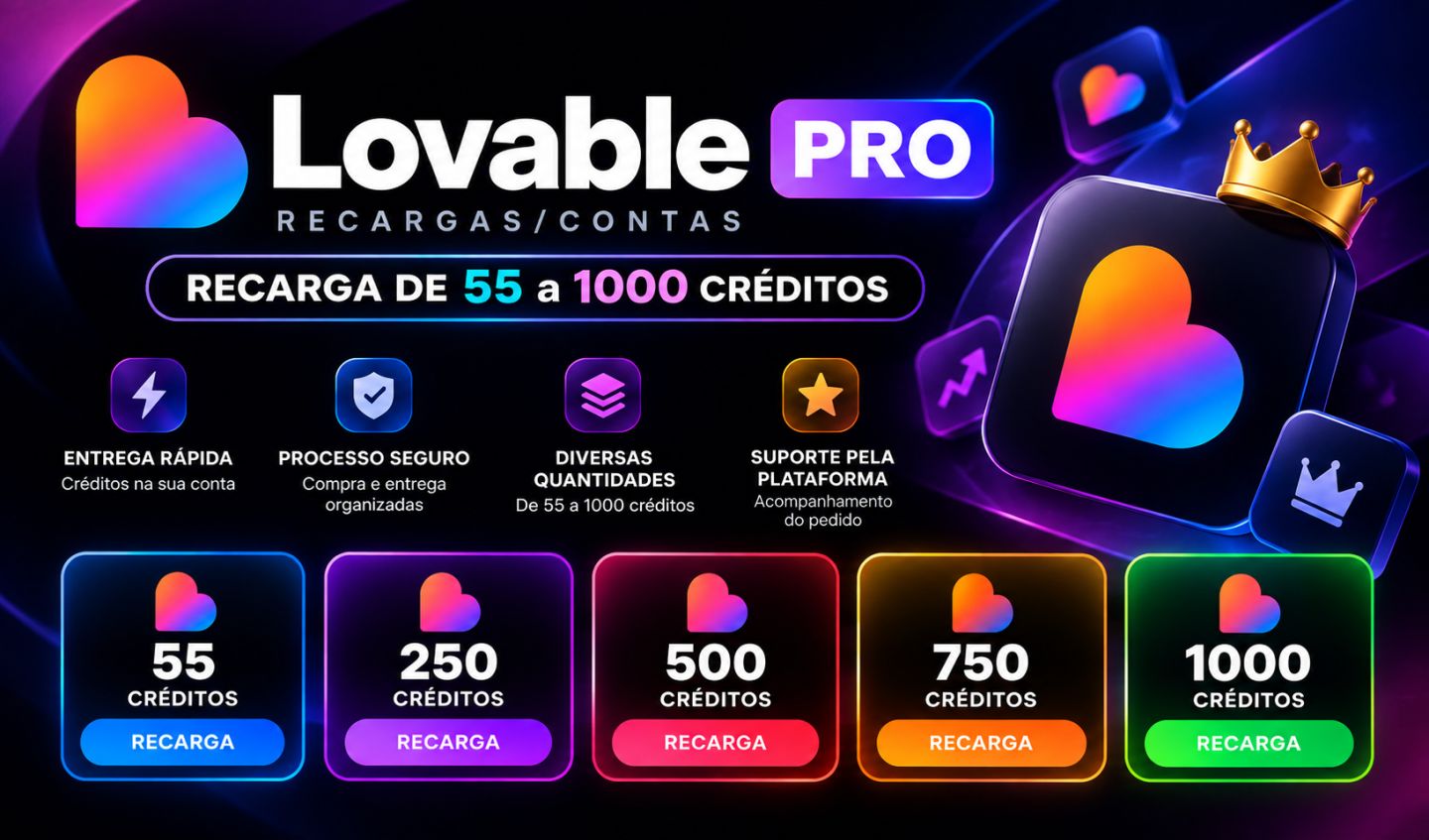 CONTA LOVABLE.DEV - ENTREGA RÁPIDA