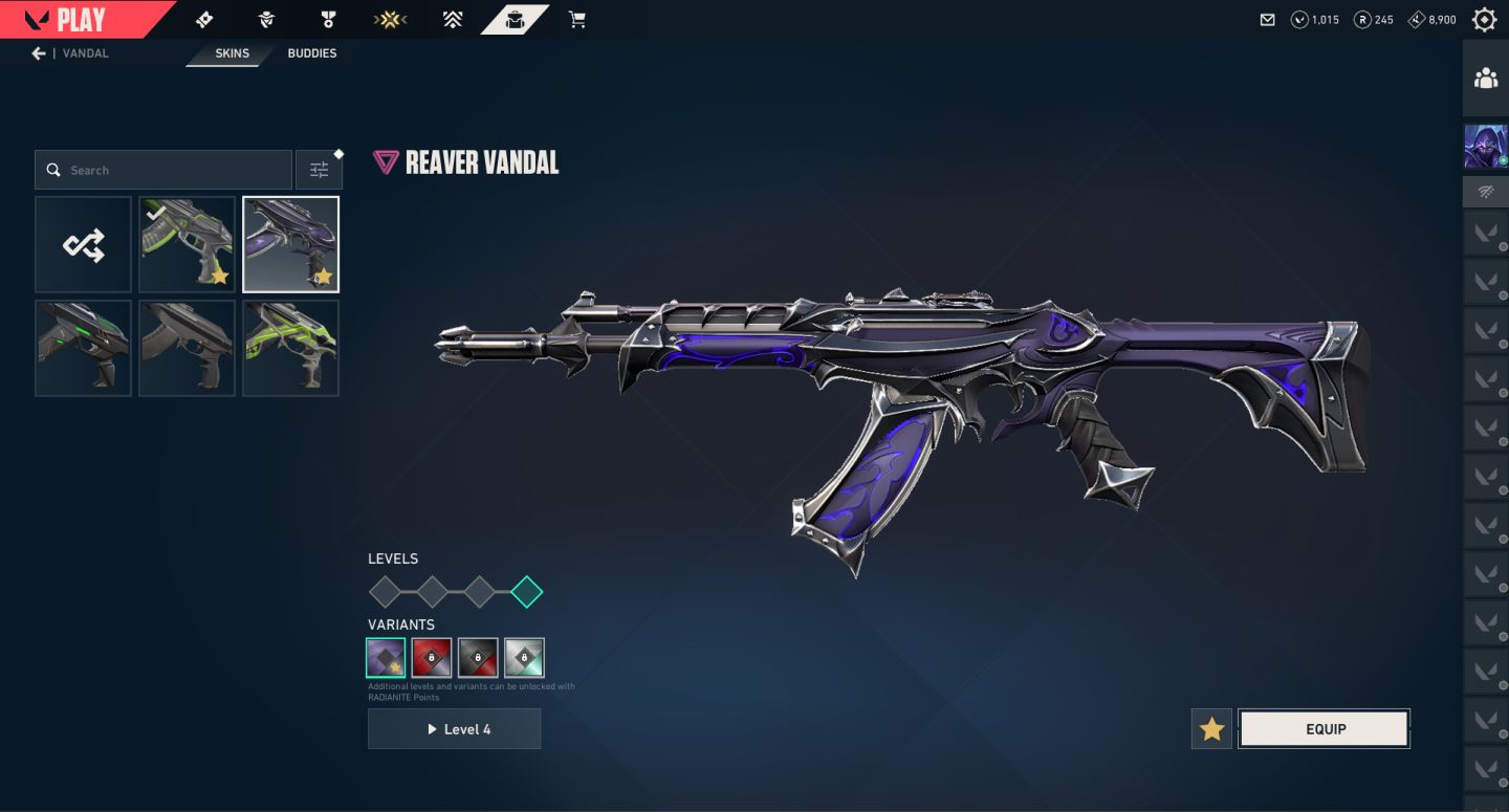 CONTA VALORANT | MUITAS SKINS | COM 1000 VPs DISPONÍVEIS | R$800 GASTOS