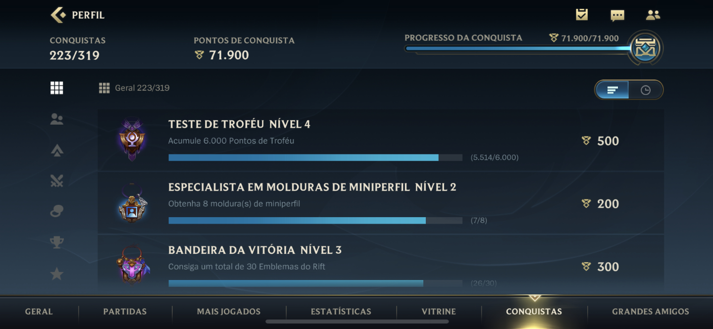 Conta wild rift