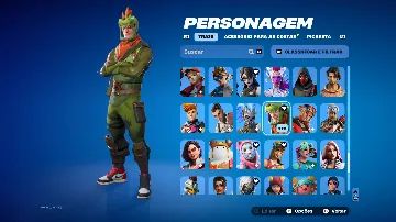 CONTA FORTNITE RARA 173 SKINS (TRAVIS SCOTT+PASSES CAPITULO 1+PACOTES ANTIGOS)