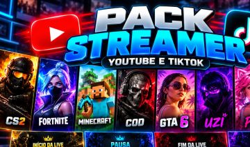 PACK STREAMER COMPLETO | CS2, GTA 6, FORTNITE, COD, MINECRAFT | YOUTUBE E TIKTOK