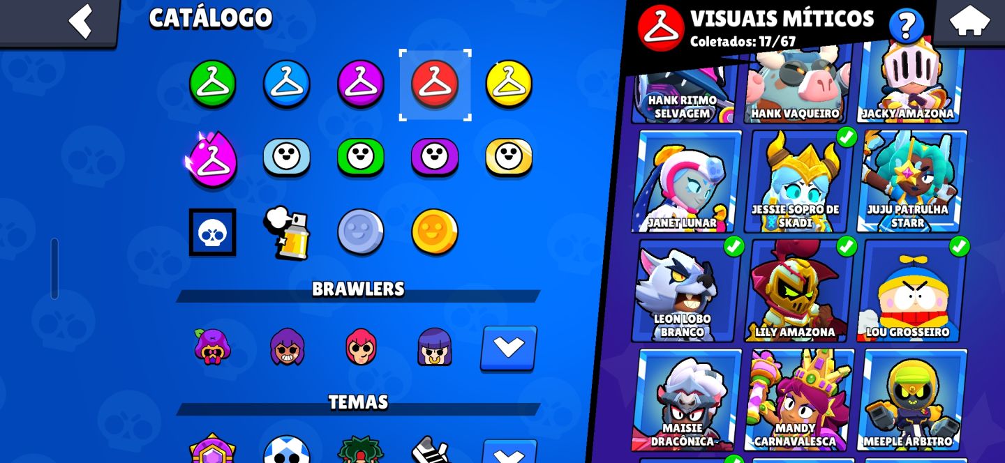 Contas-brawl-stars 101 brawlers / muitíssimas skins / 30k