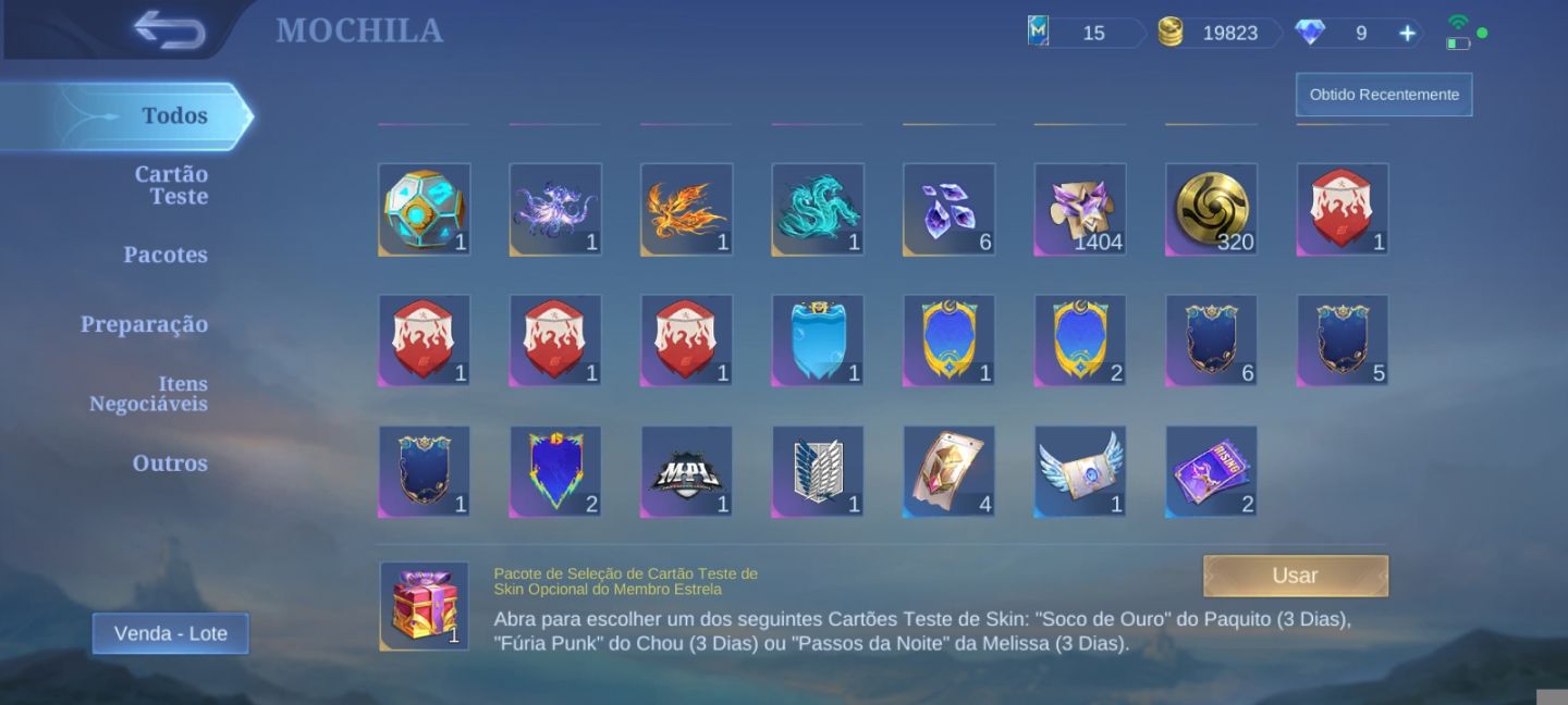 CONTA MOBILE LEGENDS 96 HERÓIS | 238 SKINS | COLECIONADOR RENOMADO III