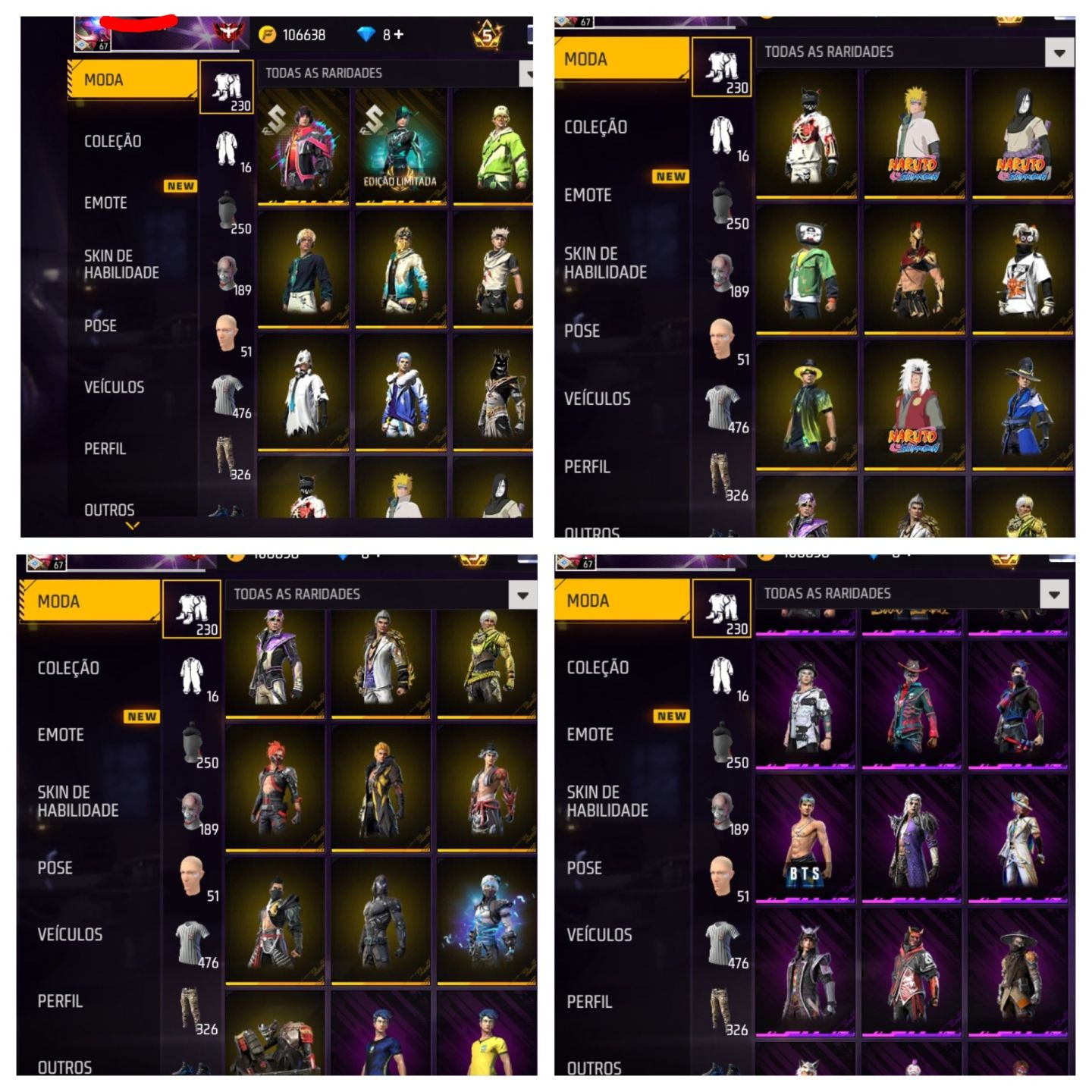 Conta Free Fire Antiga (Valor a Negociar)