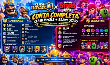 Conta Brawl stars + brinde Clash Royale