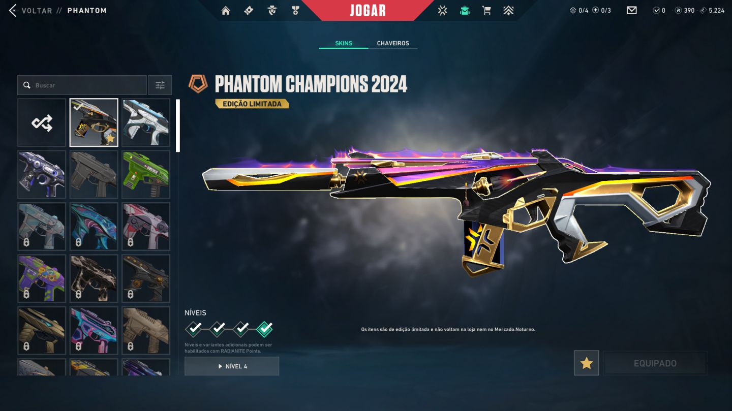 Conta Valorant e LoL com muitas skins raras