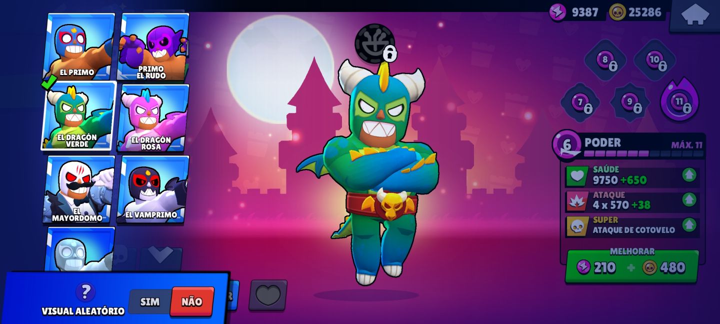CONTA INICIAL DE BRAWL STARS LOTADA DE SKIN E RECURSOS