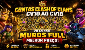 [PROMO 30% OFF] CONTAS & CLANS [CV10 AO CV18] [100% SEGURAS FULL-ACESSO]