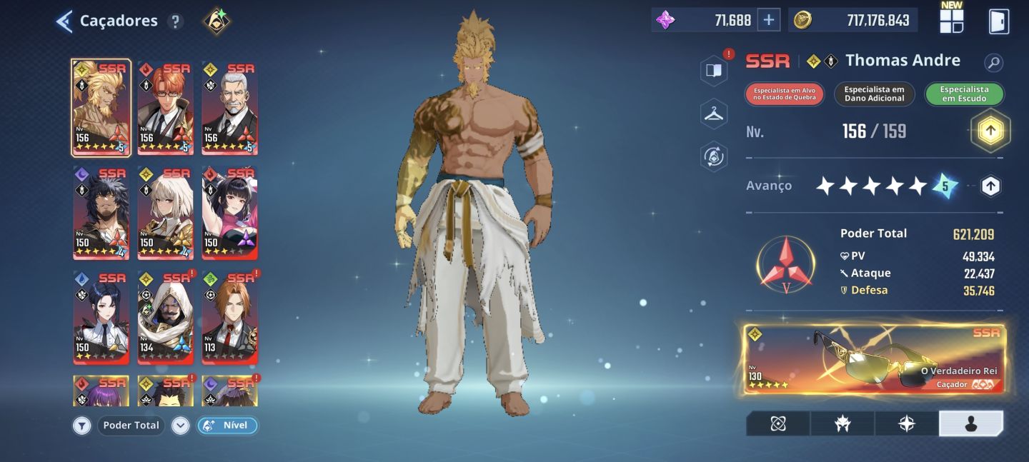 Solo Leveling:Arise conta muito upada com opção de melhorar ainda mais level 160