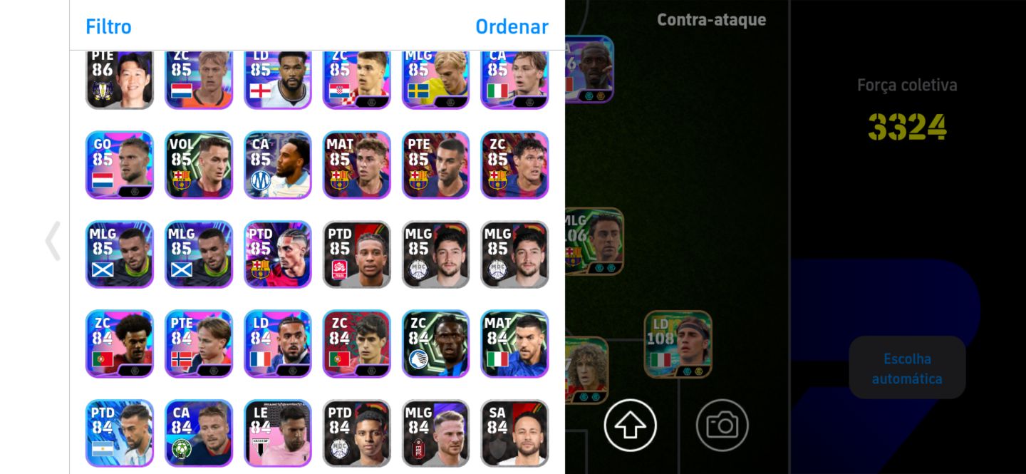 CONTA FULL 3335 EFOOTBALL Adriano,mbape ,messi ,belligan,neimar,kvrara