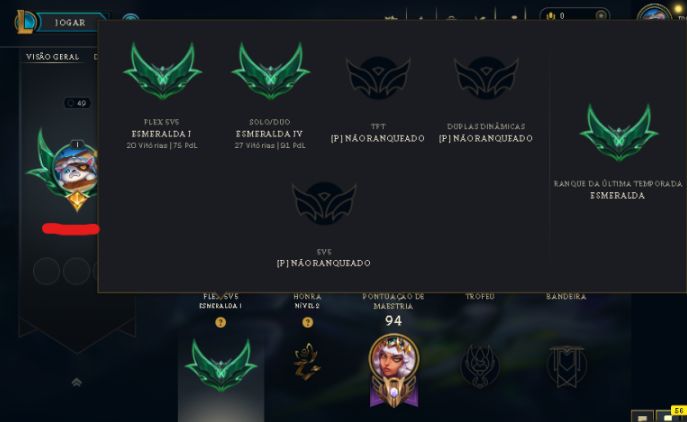 CONTA LOL - ESMERALDA NA FLEX E NA SOLOQ PRA SAIR LOGO!