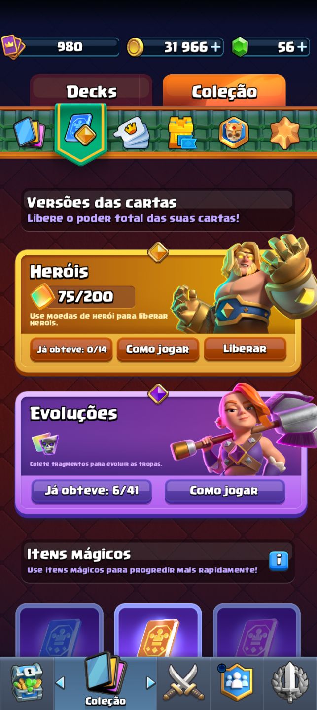 Conta de Clash Royale com 7213