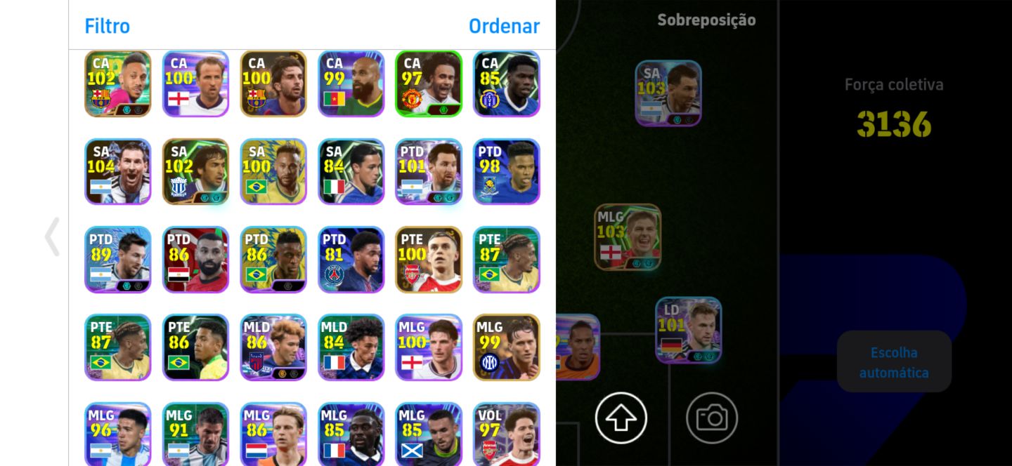 CONTA PREMIUM eFootball OPORTUNIDADE Força total: 3136+