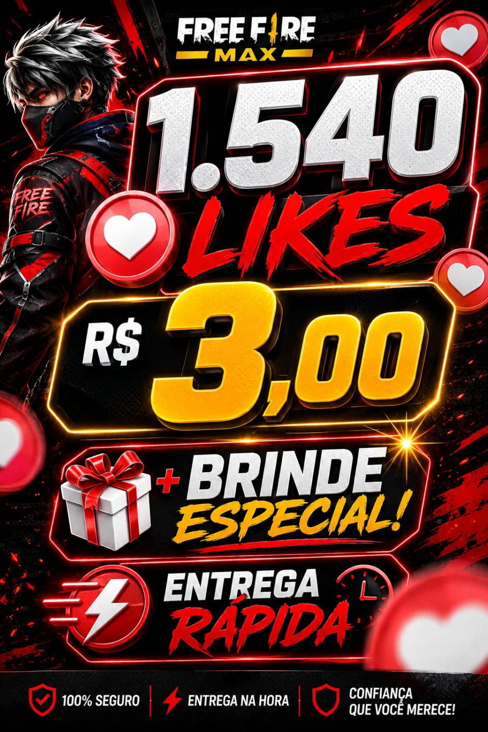 Likes para seu perfil +brinde