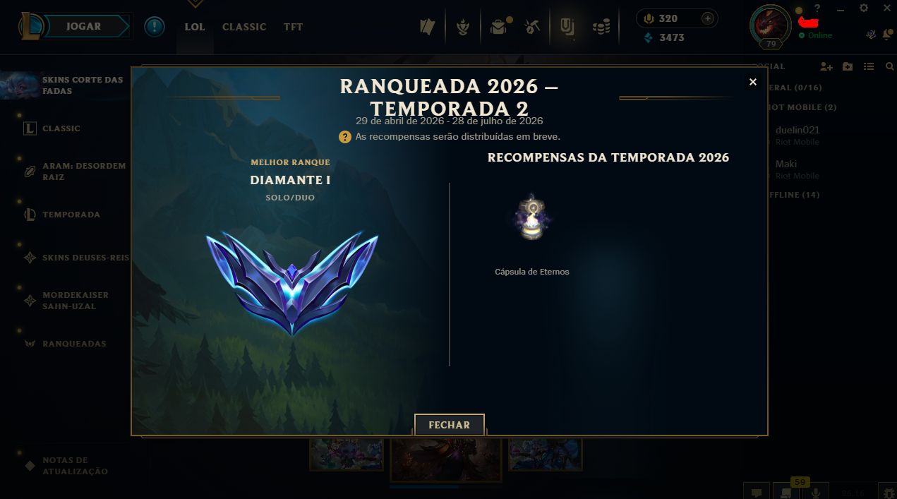 CONTA DIAMANTE 2 (MMR MESTRE, UPADA DO 0, DEUS-REI DARIUS, RIVEN PACTO QUEBRADO)