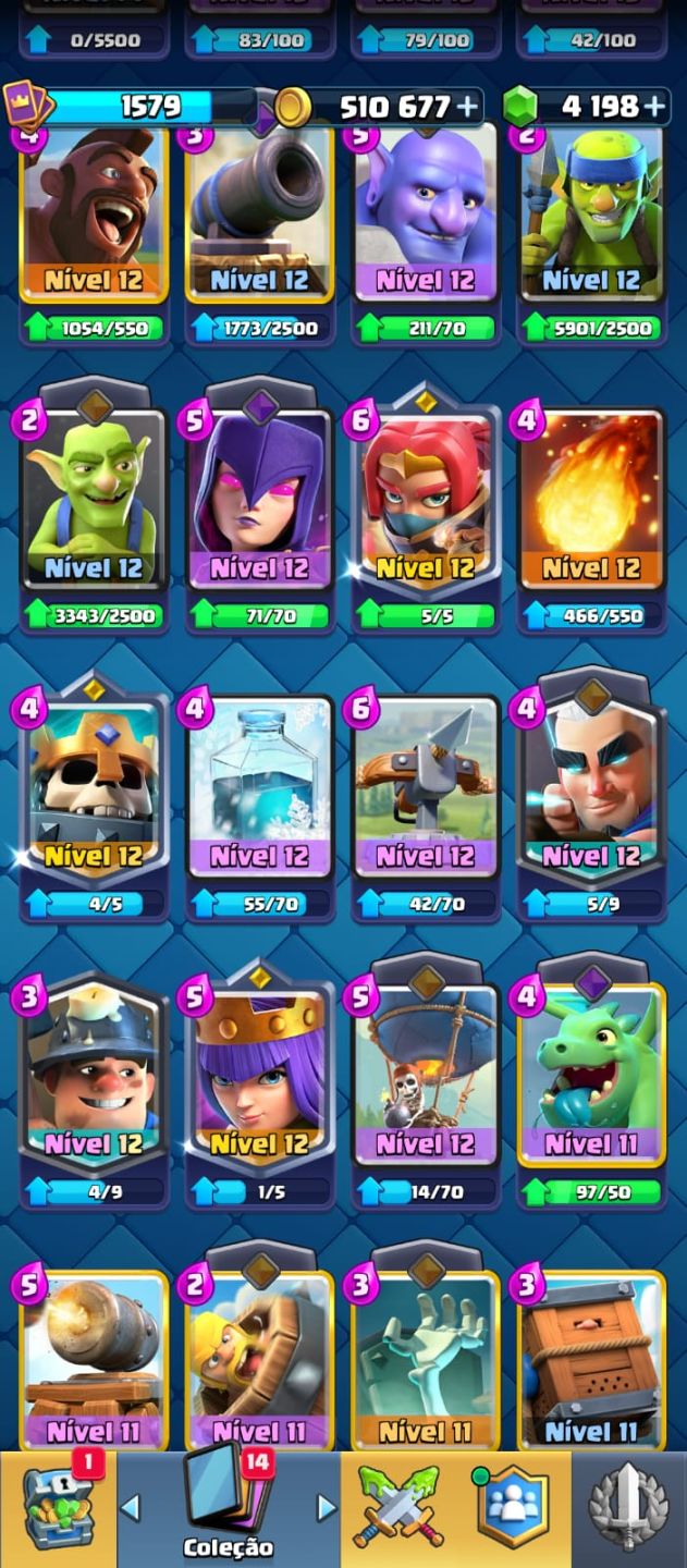 CONTA DE CLASH ROYALE RARA E ANTIGA | EMBLEMA DE 6ANOS