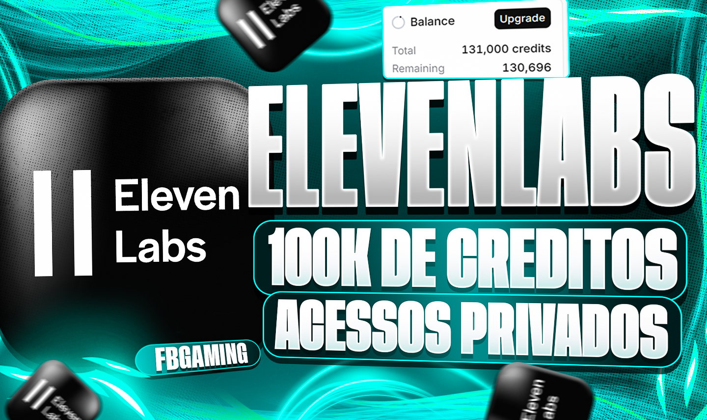 ELEVENLABS CREATOR ( 131K DE CREDITOS - ACESSOS PRIVADOS )