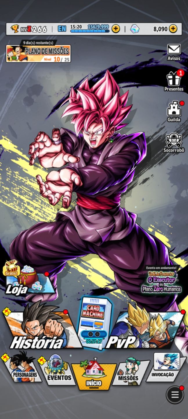 Conta de Dragon Ball Legends End Game Pronta Para Legends Festival