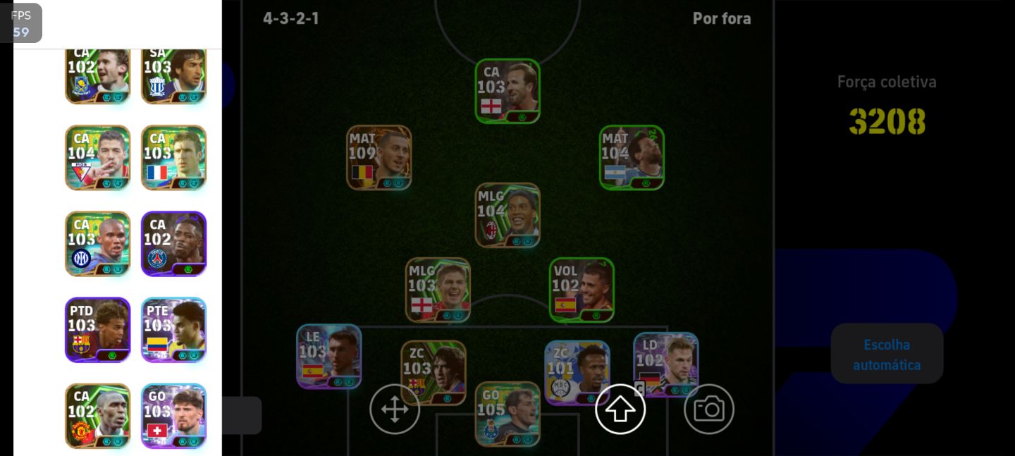 Conta efootball intermediária completinha