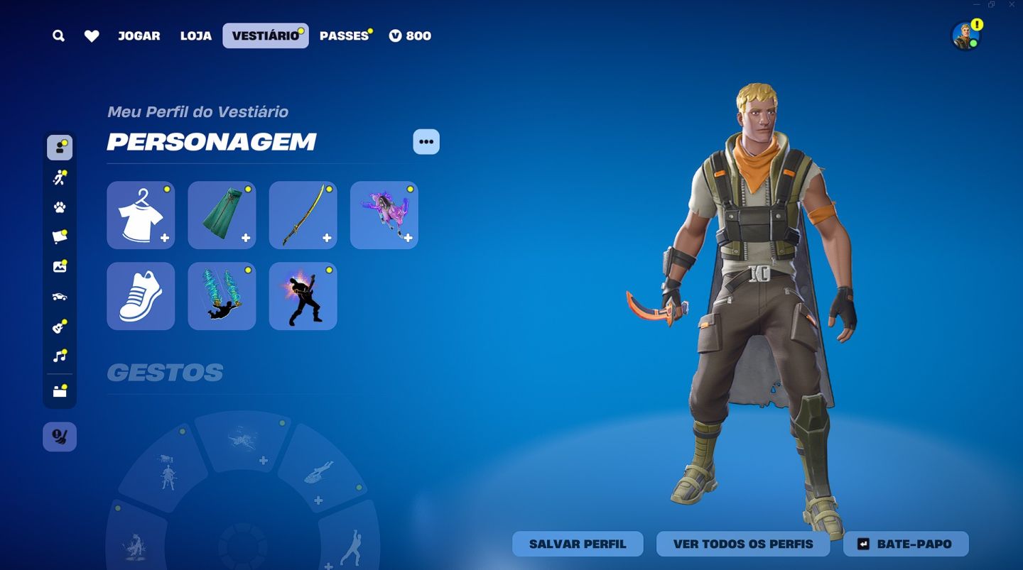 Conta de Fortinite com 800 Vbucks, Entrega Rápida e prática