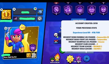 Conta de 2018|Shelly estelar| 70k+ 104 Brawlers