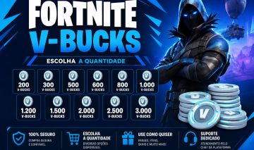 CONTAS FORTNITE COM V-BUCKS | 200 A 3000 V-BUCKS