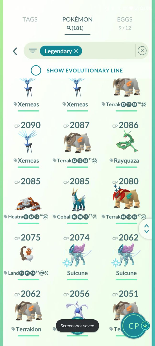 Conta de 2019 Pokemon go, recheada de lendario!
