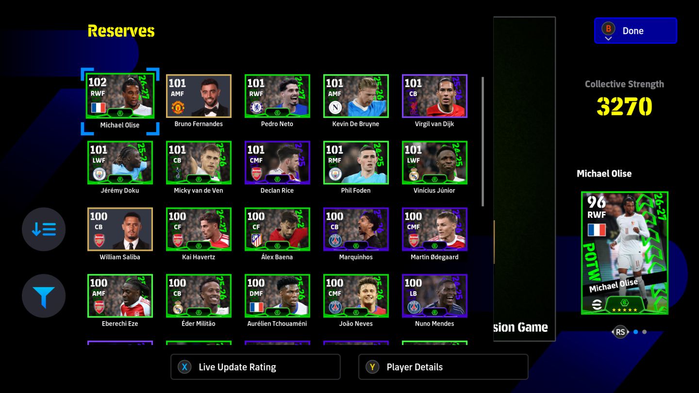Conta eFootball Xbox / PC Microsoft - 3336 - 8 BigTime + 57 Épicos + 36 ShowTime