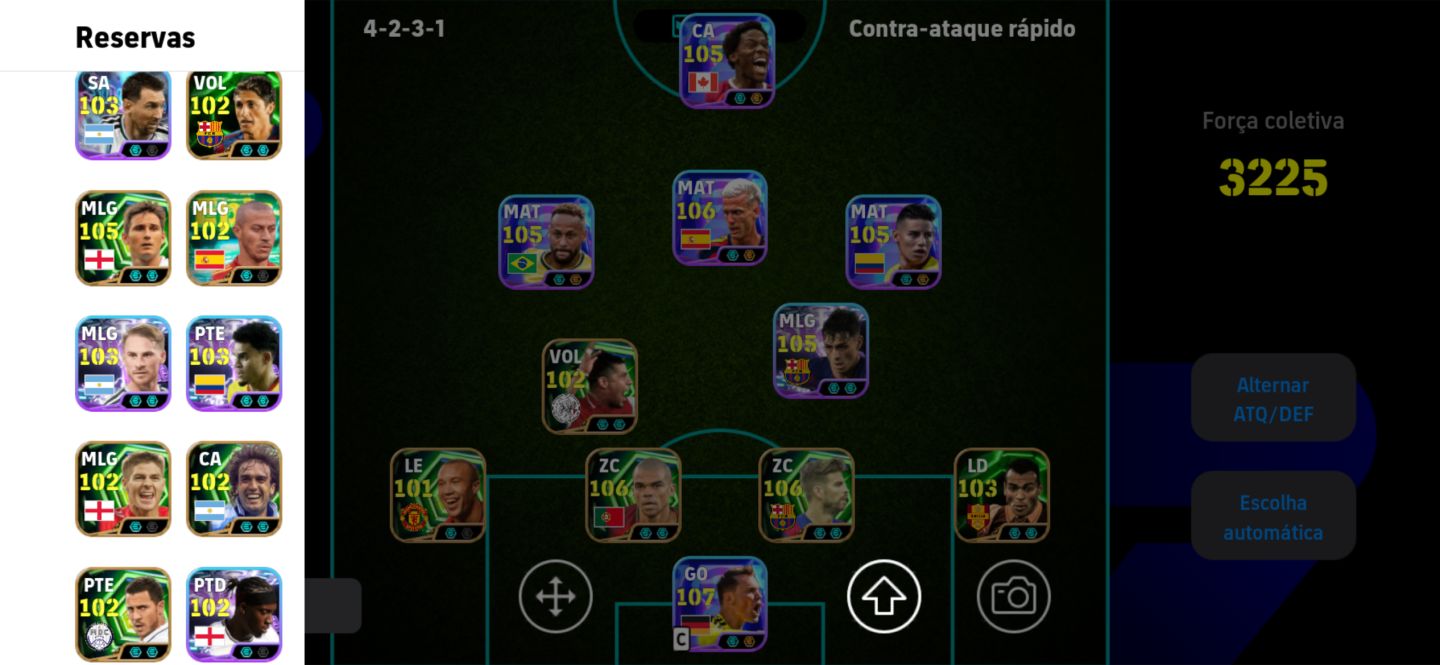 CONTA EFOOTBALL 3225 DE FORÇA!