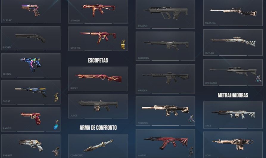 VALORANT | CONTA COM SKINS RARAS + VANDAL PORTÕES DO ELÍSIO