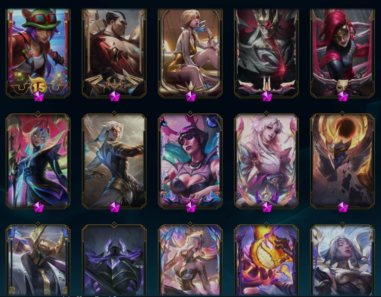 CONTA LOL | 301 SKINS, 1 TRANSCENDENTE + 2 EXALTADAS,22 MÍTICAS,LVL 380,CRIADOR