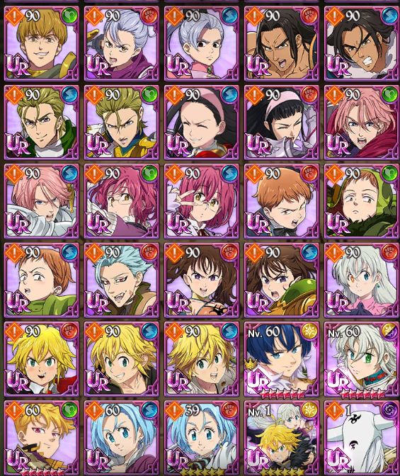 7DS Grand Cross Global | 2M+ Buff | Heimdallr nível 100, Odin nível 100 | 2 LR