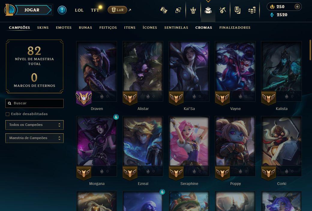 Conta platina 3/ 18 skins raras