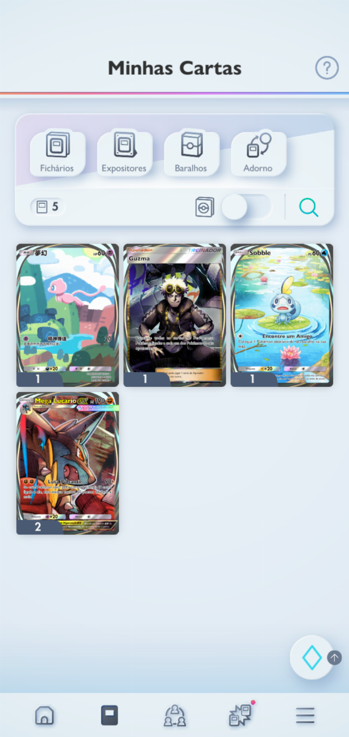 Conta Pokémon TCG - NV 40 com 3 cartas douradas e muitos Shinys, FA e mais!