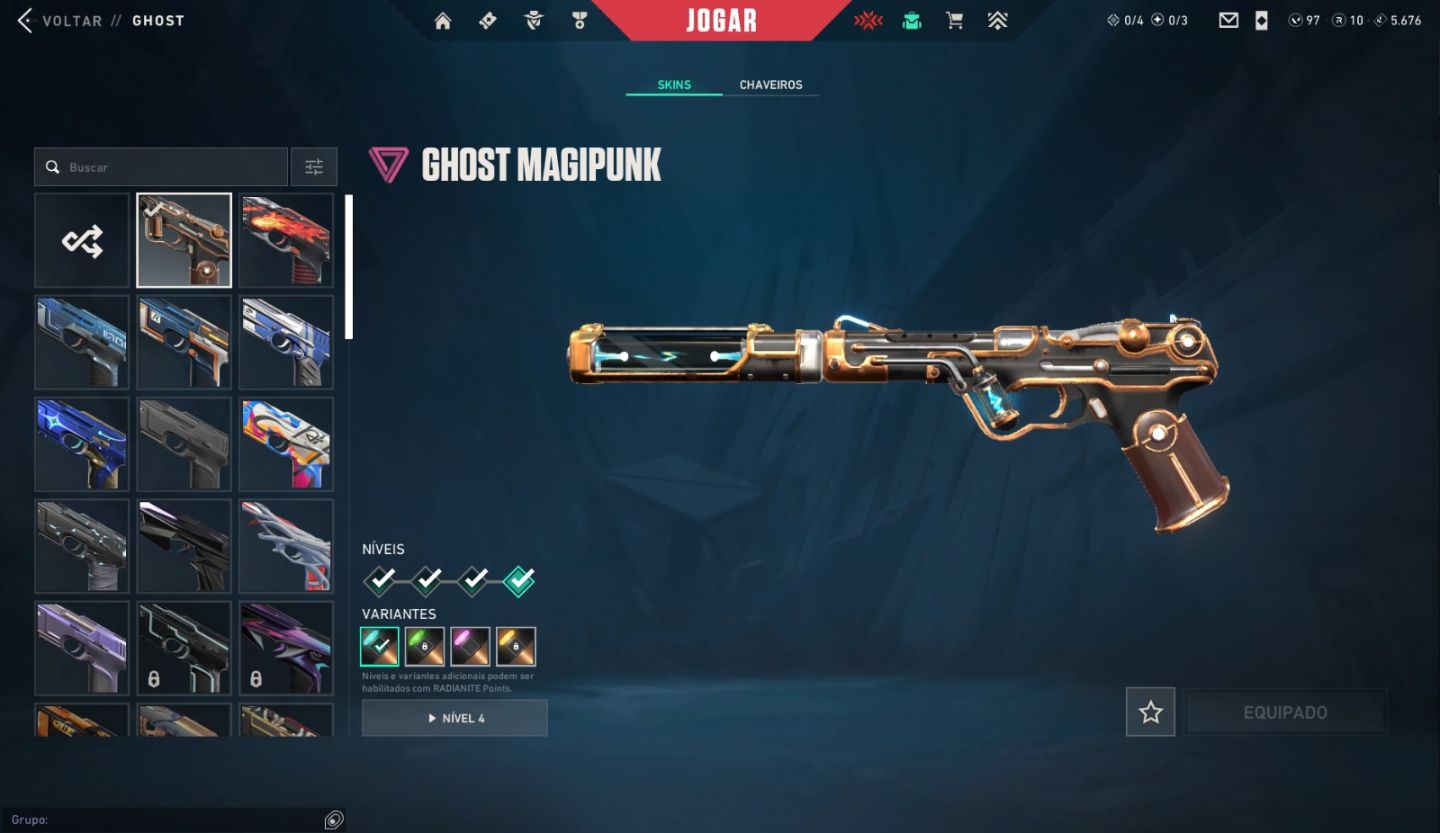 Conta valorant com +4000 gastos em skins e passes. Dono único 100% seguro