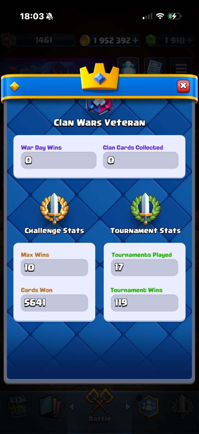 CONTA CLASH ROYALE 12K