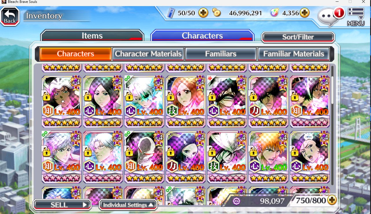 Conta Bleach Brave Souls Guild Rank S