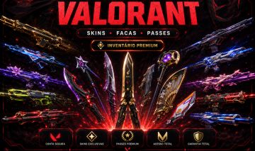 Conta Valorant Premium | R$ 4.345,10 Investidos | Skins, Facas e Pacotes Raros