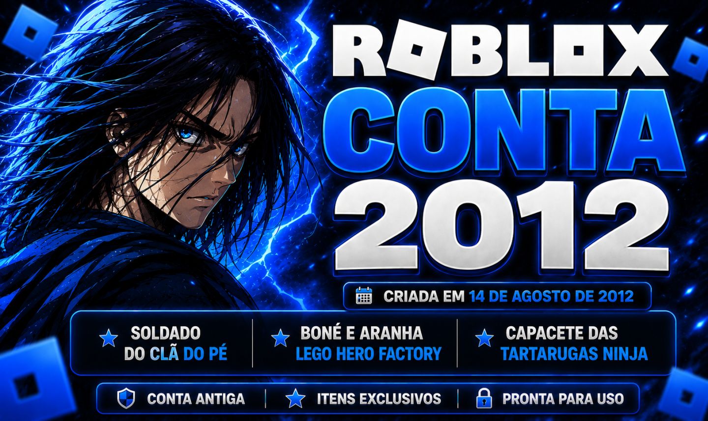 Conta Roblox 2012 | Itens LEGO Hero Factory + TMNT + Clã do Pé