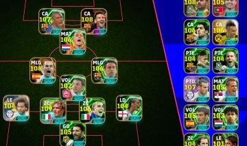 Conta eFootball Mobile - Completa Força Coletiva 3285+ (full épicos bem montada)