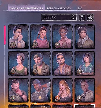 Conta de Dbd com killers e survivals comprados pronto para jogar