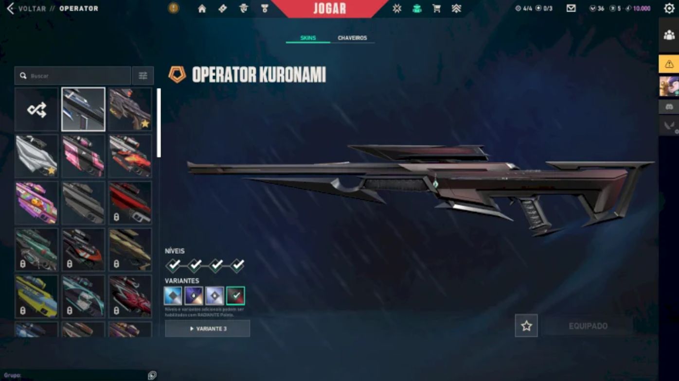 CONTA VALORANT FA | 10 Facas | Kuronami, Oni, Íon, Gaia | + 2000k Gastos
