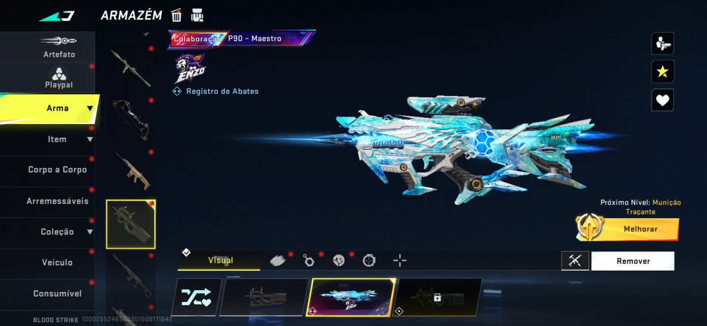 Conta bloodstrike top p90 evo