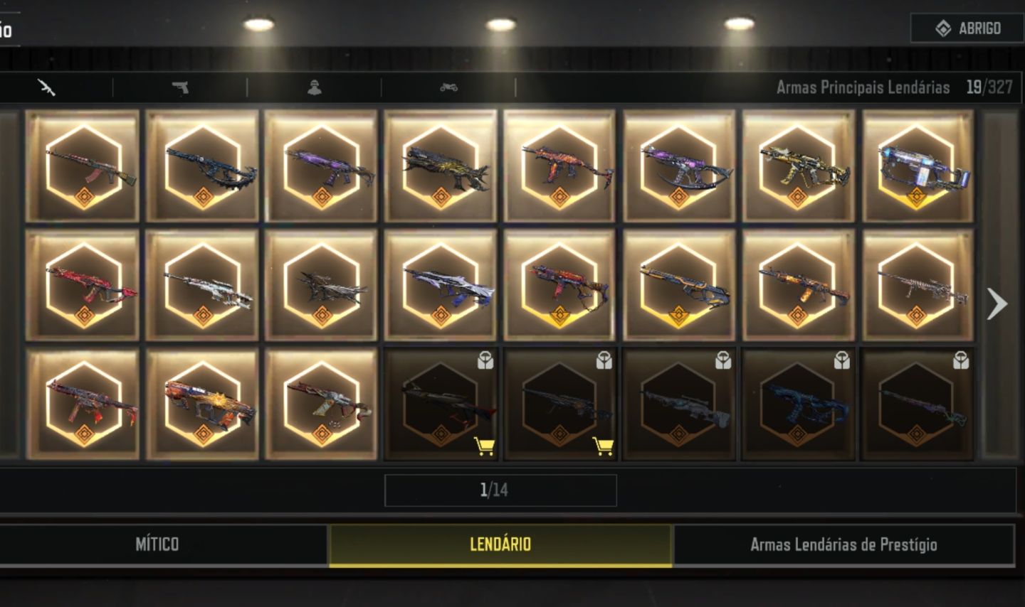 CONTA HIGH-END COD MOBILE | 6 MÍTICAS + 4 PERSONAGENS MÍTICOS | 3 PRESTÍGIO