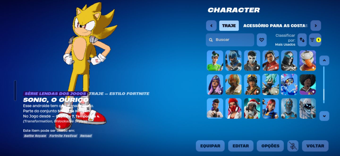 Conta Fortnite, contém skins RARAS, Guerreira Galaxy!!!