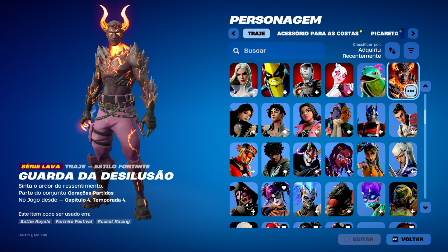 Conta muito rara ikonic travis e outros bundles tem doll em campeonatos oficiais
