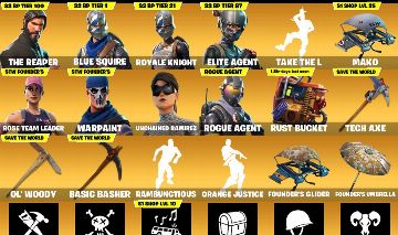 Conta Fortnite OG 2017 The Reaper + Take the L + STW Founder's Full Acesso