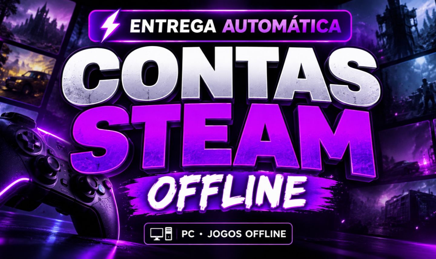 [PROMOÇÃO] CONTAS STEAM OFFLINE | ENTREGA AUTOMÁTICA