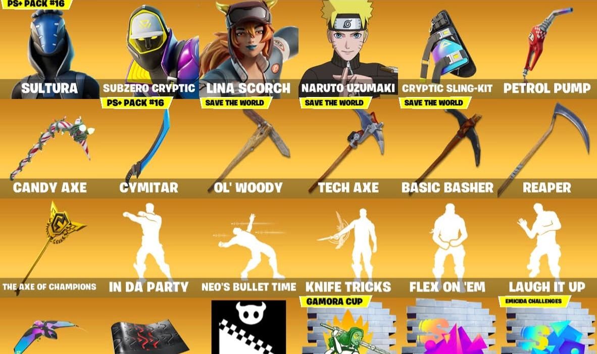 Conta de fortnite recheada de itens raros